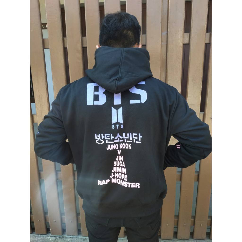 Hoodie BTS BT21 JIN JUNGKOOK JHOPE V SUGA JIMIN Bahan Tebal