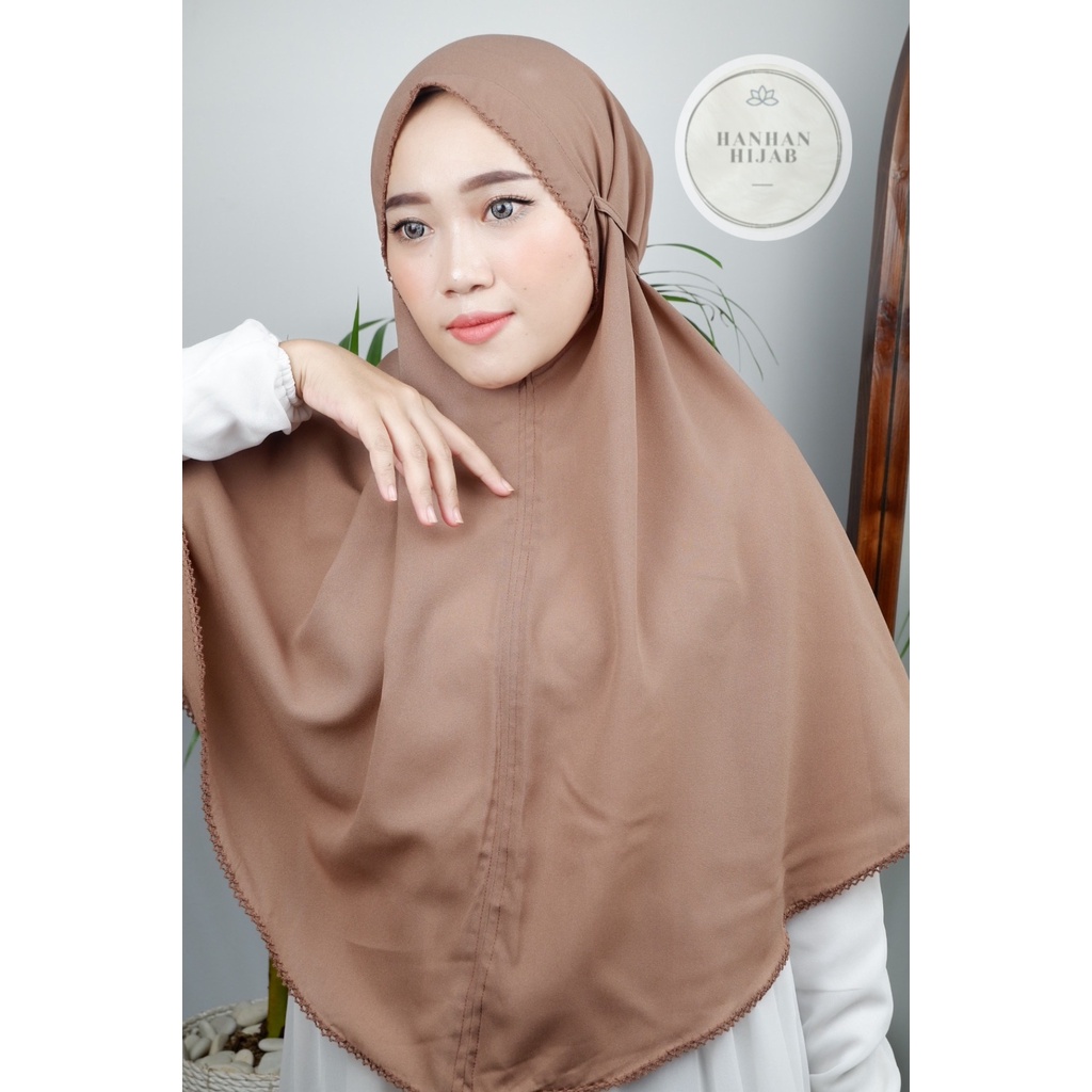 𝗛𝗮𝗻𝗵𝗮𝗻 𝗛𝗶𝗷𝗮𝗯 - Daily Bergo Picot Syari/Jumbo/XL (Hijab Instan Diamond)