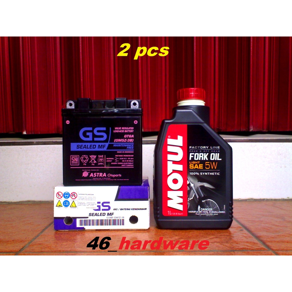 AKI GS SEALED MF GM5Z-3B GT6A MOTUL FORK GRAND JUPITER MIO KLX VESPA - 46_hardware