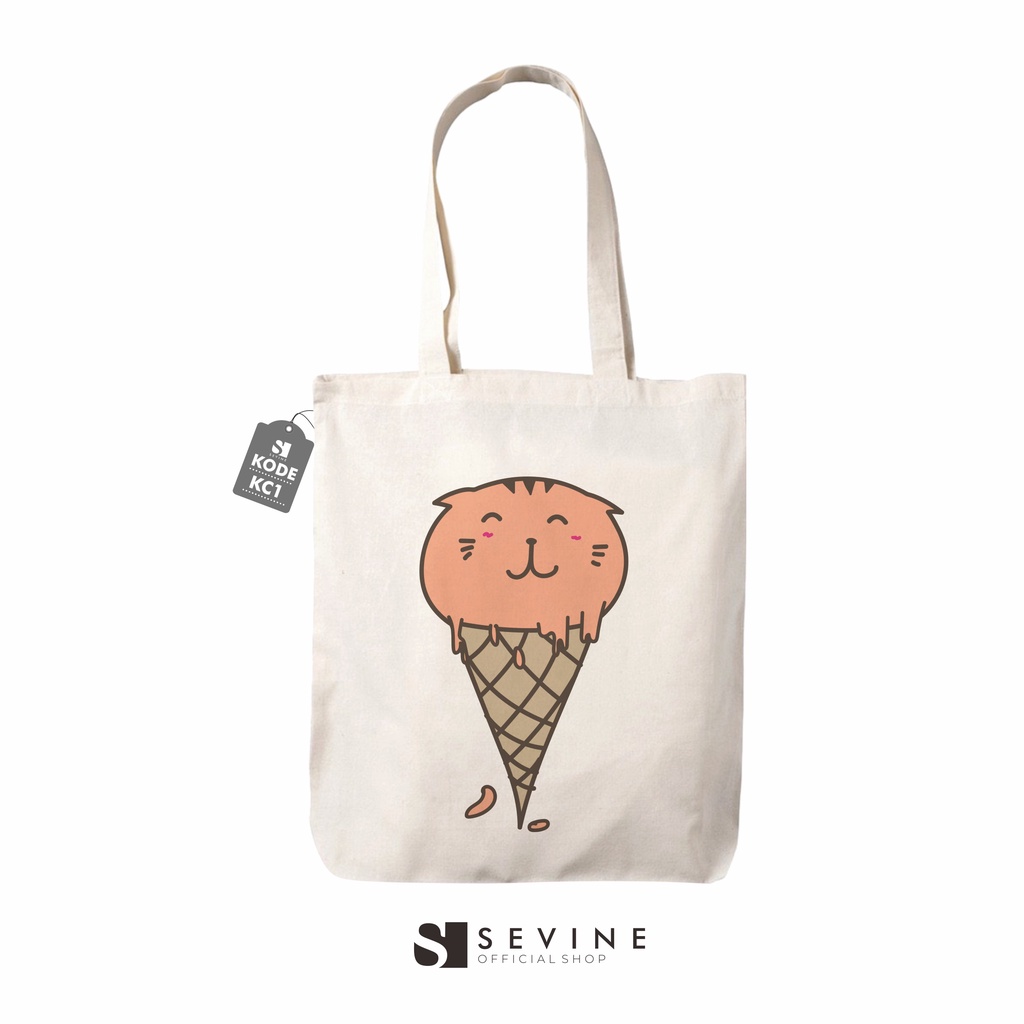 Sevine Tas Wanita Totebag Tote Bag Resleting Kawaii Girl - KC