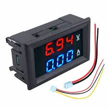 Display DC Voltmeter + Amperemeter 100V / 10A