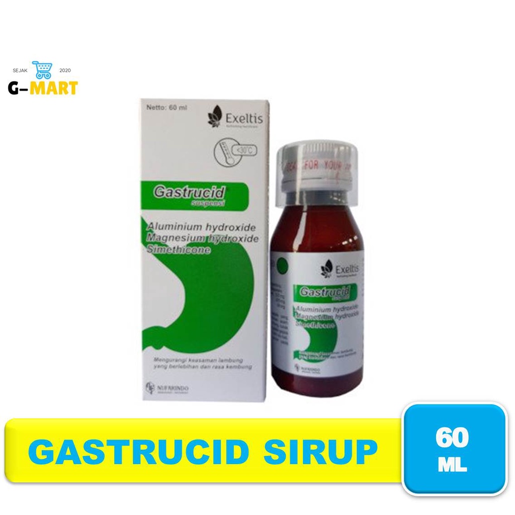 Gastrucid Sirup 60mg - Sirup Obat Maag