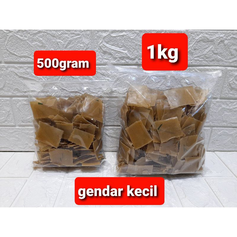 

krupuk gendar kecil mentah cap jempol 1kg