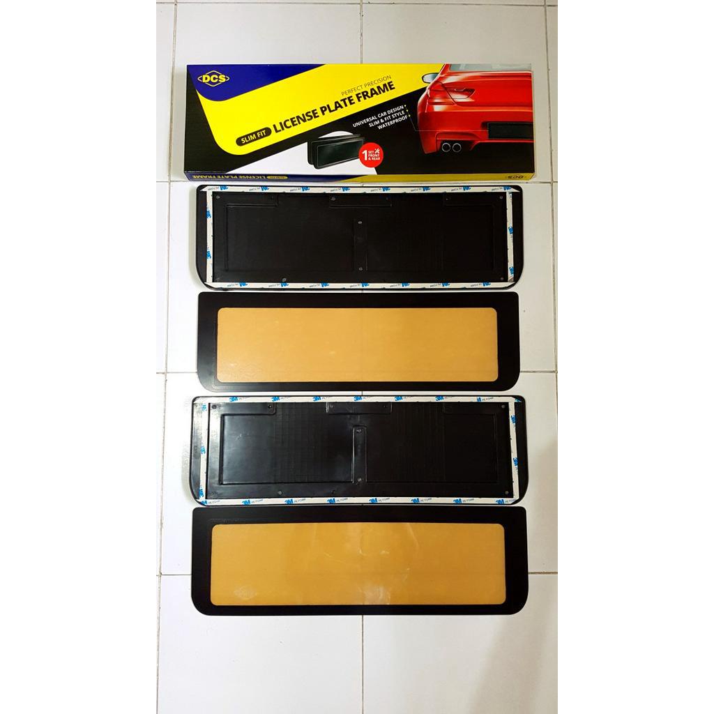 DUDUKAN PLAT NOMOR DCS MIKA AKRILIK SLIM SERIES NON LED 46CM UNIVERSAL