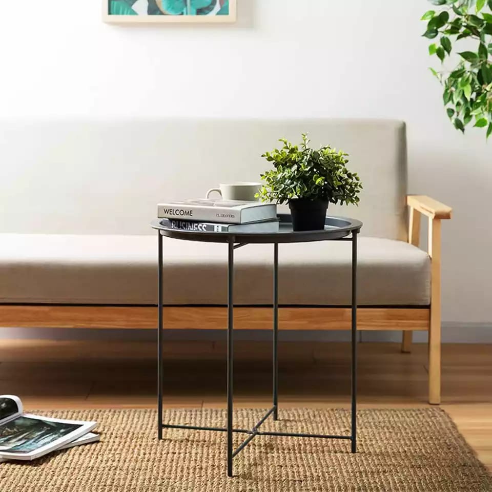 Meja Kopi Nordik Meja Teh Minimalis Modern Meja Bundar Kreatif untuk Ruang Tamu