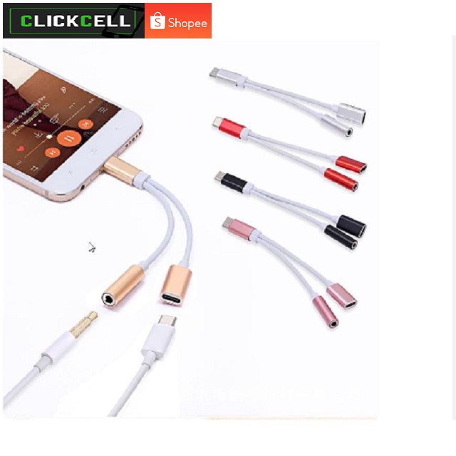 SPLITTER AUDIO TYPE C 2in1 JACK 3.5MM