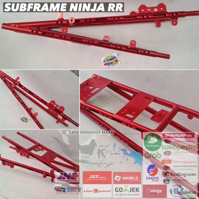 Subframe ninja rr aitech sub frame sambungan rangka belakang ninja rr aitech