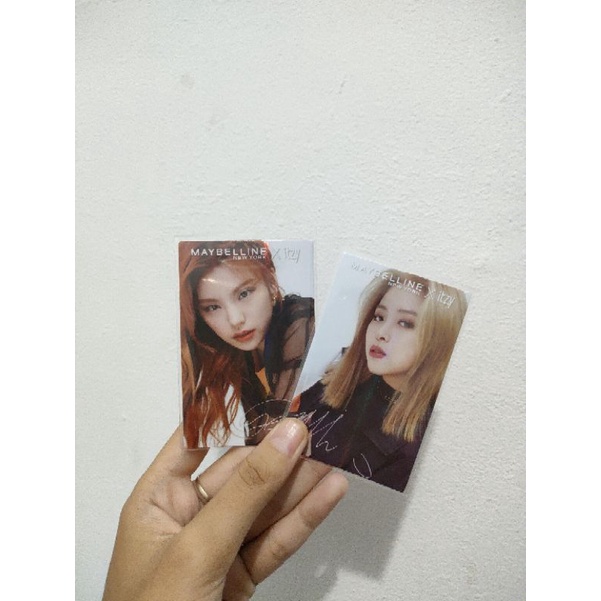 OFFICIAL PHOTOCARD PC MAYBELLINE X ITZY PC ONLY (Baca Deskripsi)