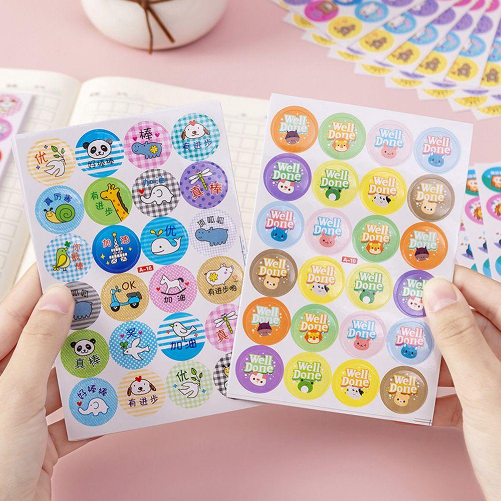 Solighter 240pcs Reward Stiker Untuk Alat Tulis Anak Untuk Dorongan Ruang Kelas Scrapbook Decal Stiker Sekolah