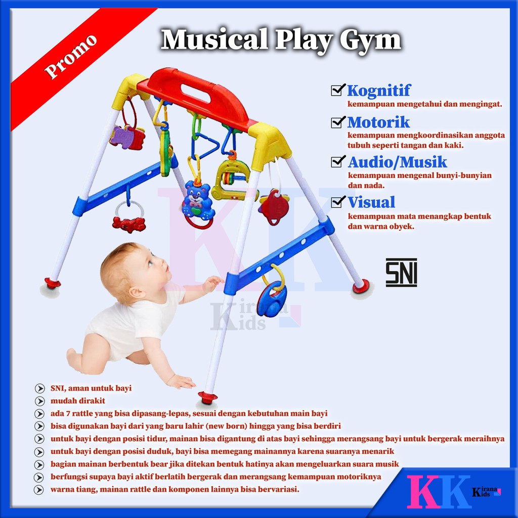 baby musical playgym play gym mainan  rattle  bayi  anak 