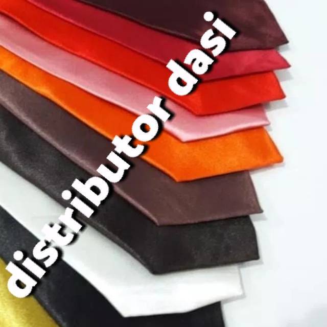 Dasi pria polos silk satin premium 3 inchi 8cm ready stock