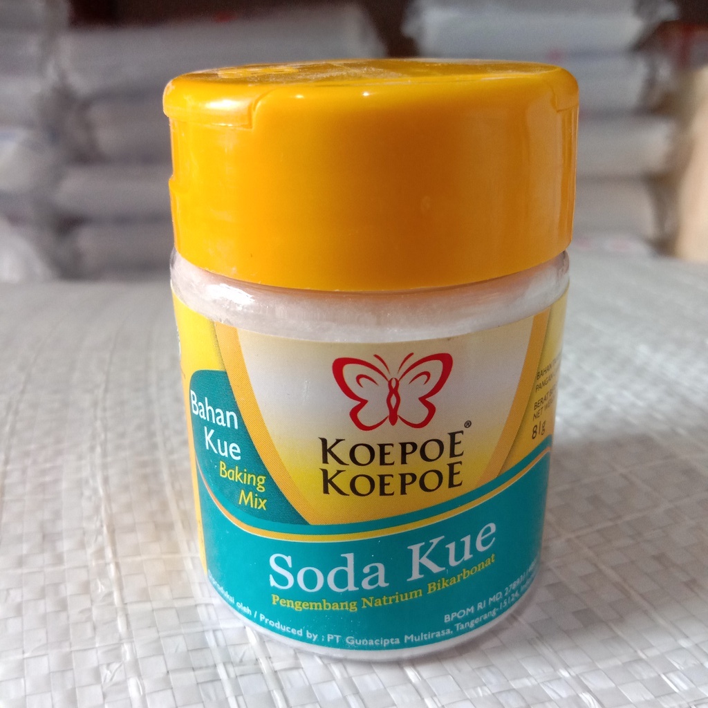 

Koepoe Koepoe Soda Kue / Pengembang Natrium Bikarbonat 81 Gram