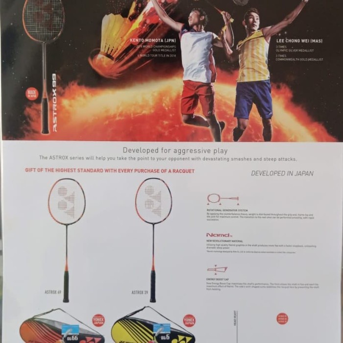 OLAHRAGA BADMINTON YONEX ASTROX 39 (PAKET) ORIGINAL-PROMO-SALE