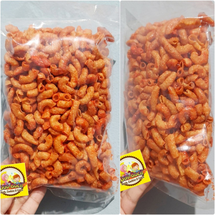 

makaroni keju 300 gram/ makaroni ngehe pedas bantet mentah spiral ngocor/ macaroni