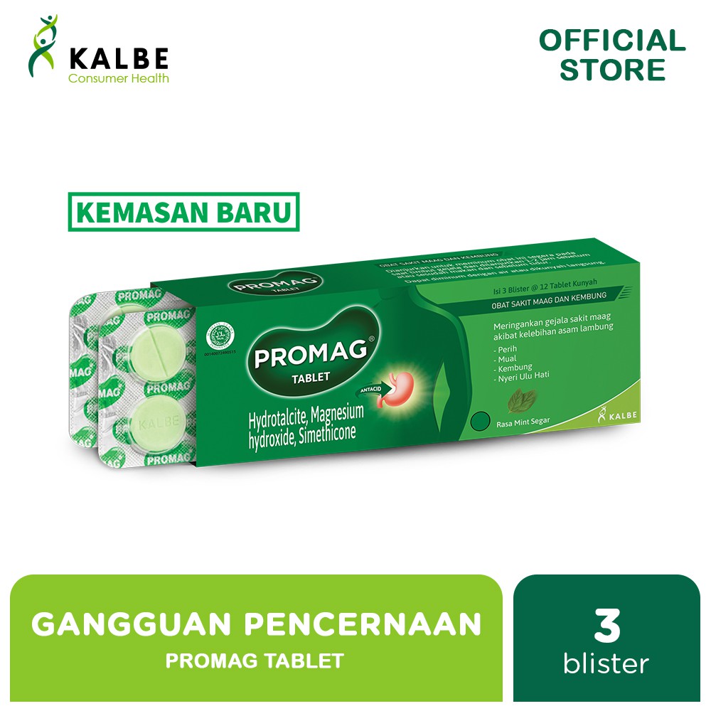 Promag Tablet Obat Sakit Maag Box Isi 3 Blister | Shopee Indonesia