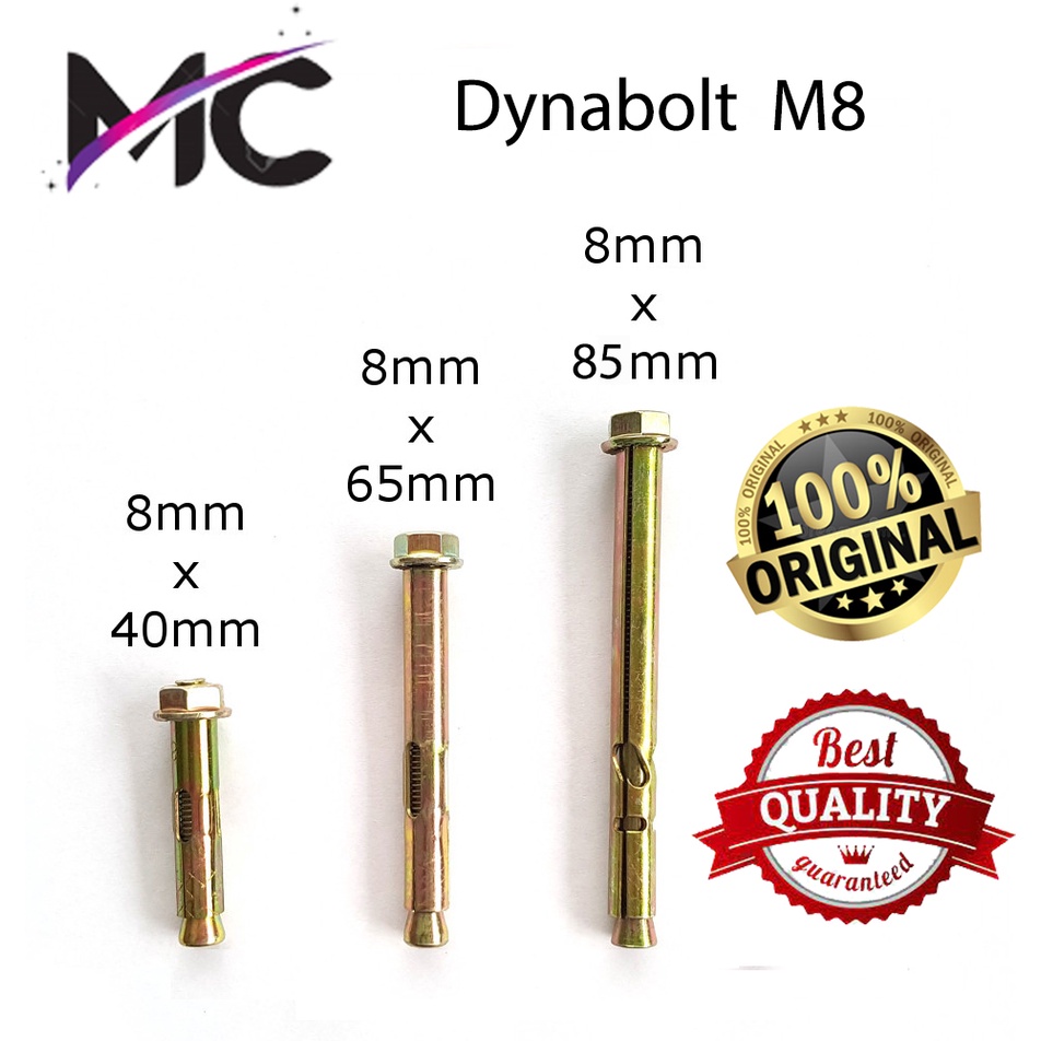 Dynabolt bracket set Dynabolt m8 Dinabolt 8 Baut Dinding Bracket TV Gantungan Dinding Tembok Aksesor