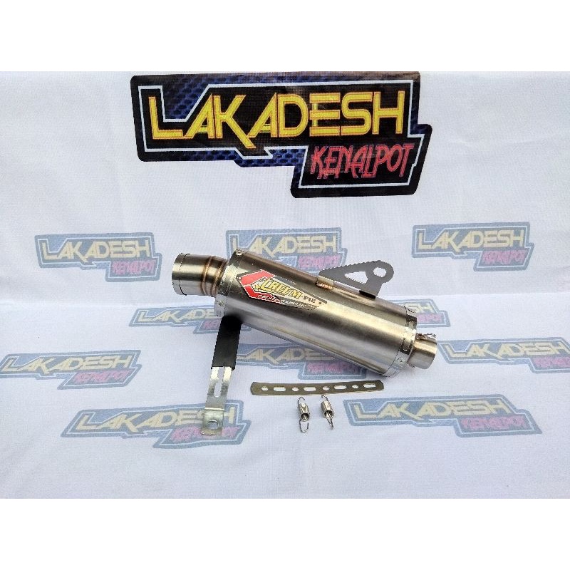 SILENCER (ONLY) KNALPOT CREAM PIE (INLET 38/50) BEAT MIO VARIO AEROX SCOOPY NMAX PCX ADV LEXI DLL