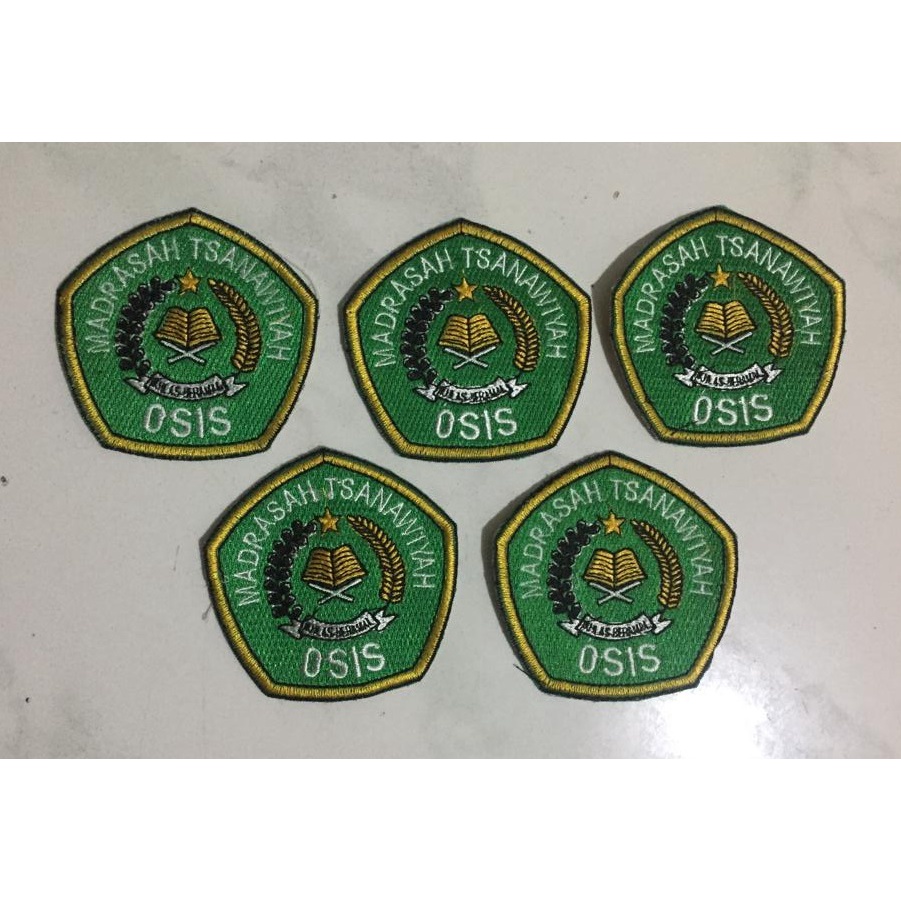 Badge MTs OSIS/OSIM Madrasah Tsanawiyah (full bordir/block)