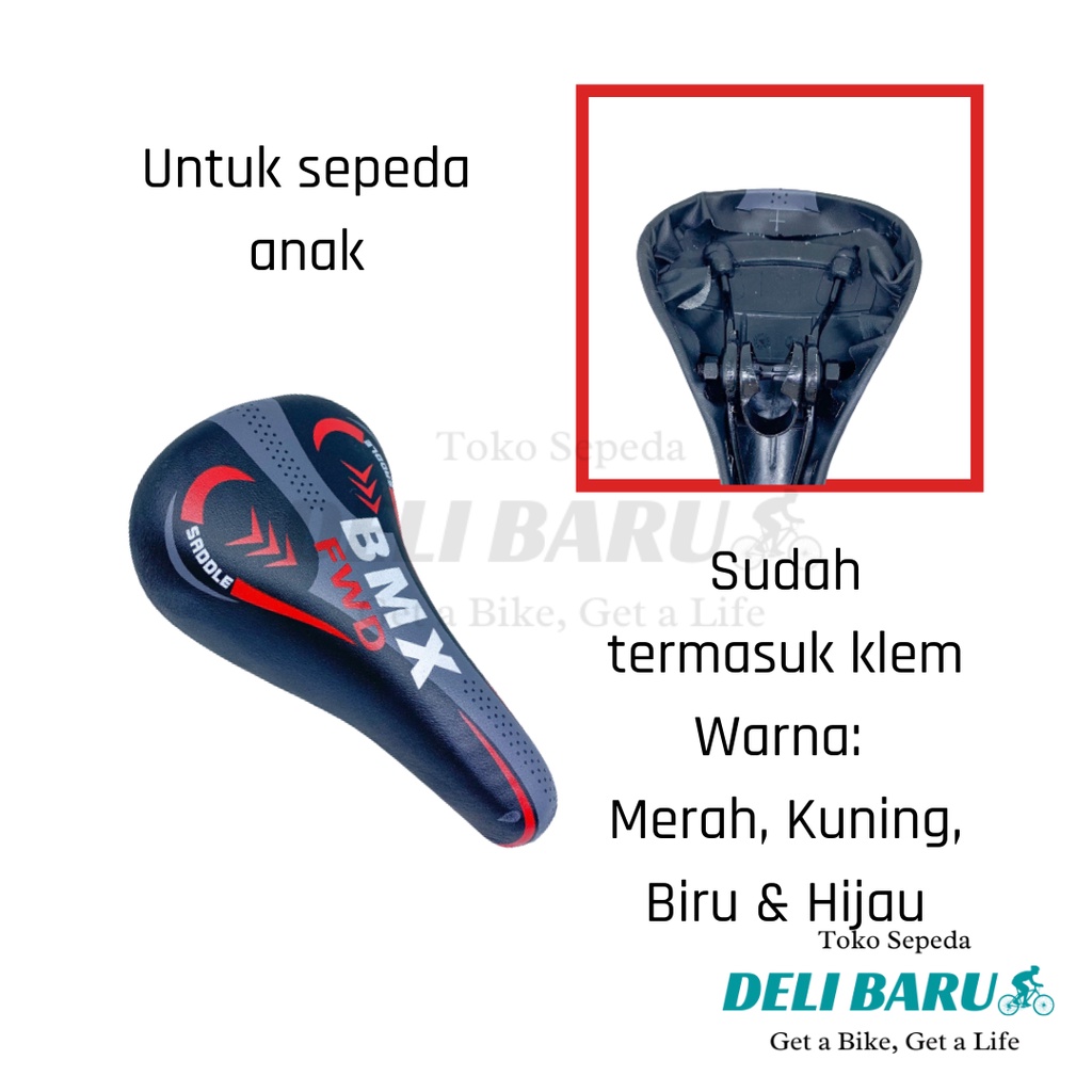 FWD Sadel sepeda anak motif BMX