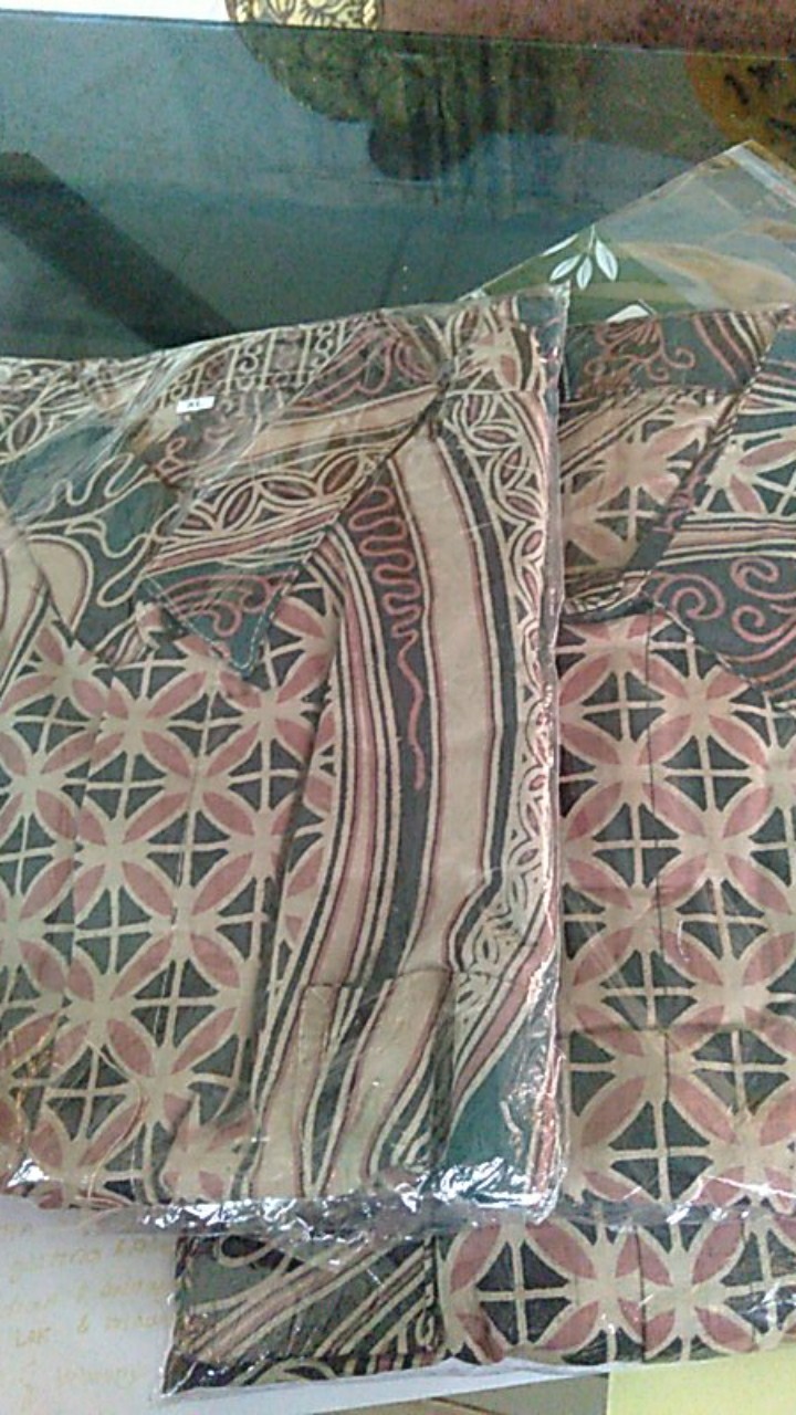 Baju Batik Pria Slimfit Big Size M L Xl Xxl Atasan Kemeja Batik Lengan Panjang Original
