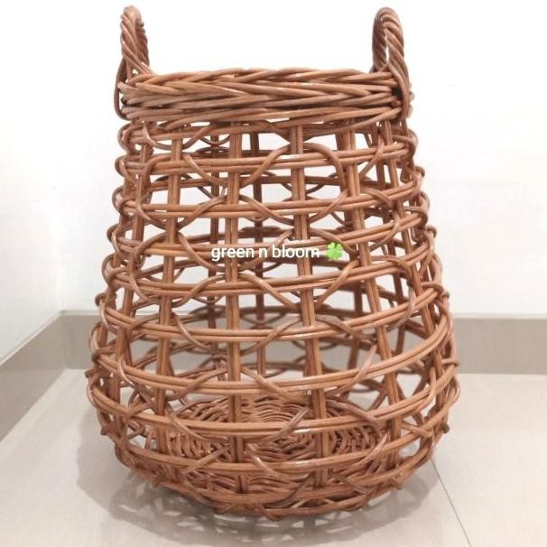 keranjang laundry rotan besar serbaguna