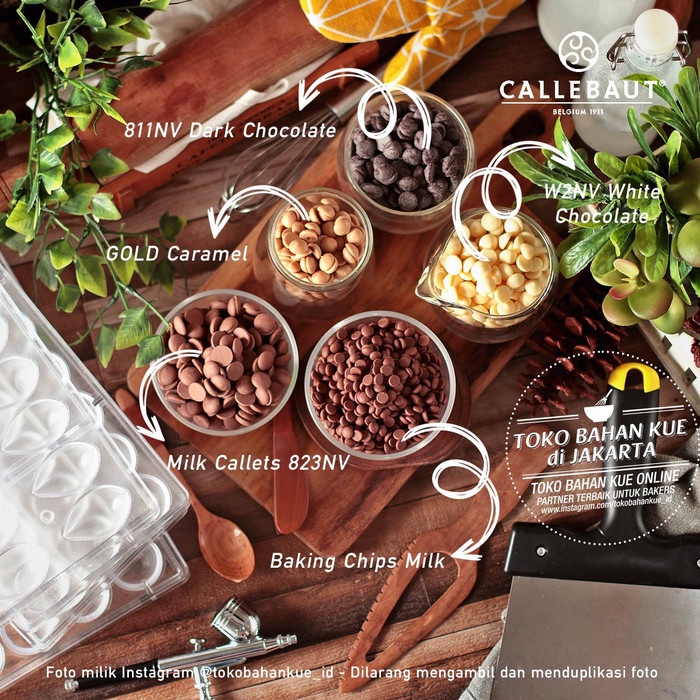 

Ht62D Callebaut 811Nv Dark Chocolate 54,5% Couverture 500Gr Coklat Baking Ht5Hh