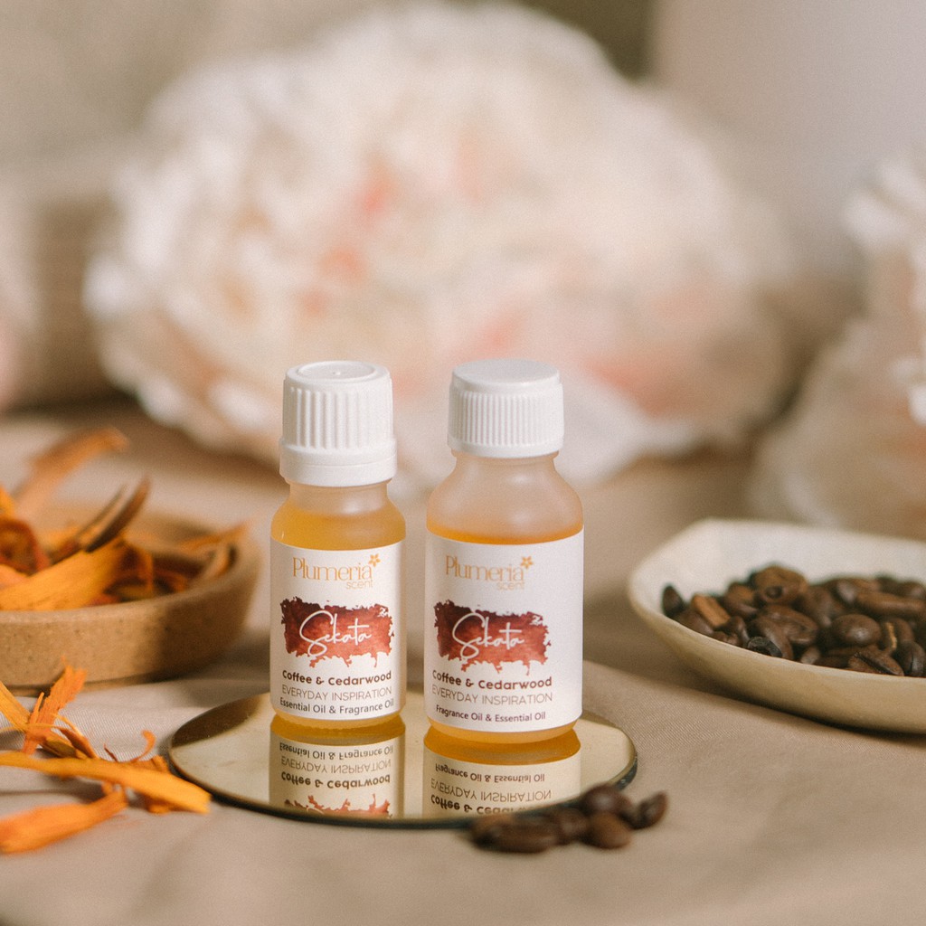 Plumeria Scent Drops Essential Oil - Sekata (Coffee & Cedarwood)