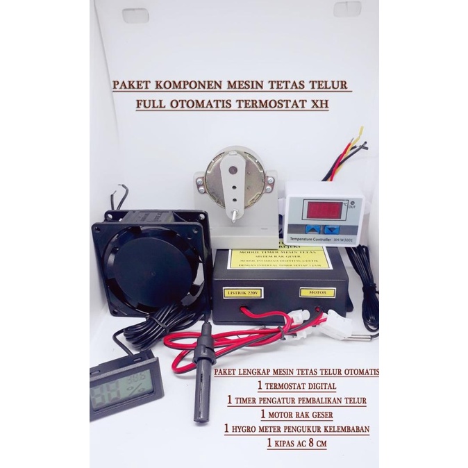 Paket Komponen Mesin Tetas Telur Full Otomatis