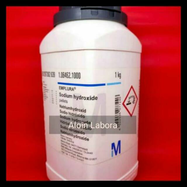 Sodium Hydroxide Pellets Natrium Hidroksida Naoh Merck Ecer 10 Gram