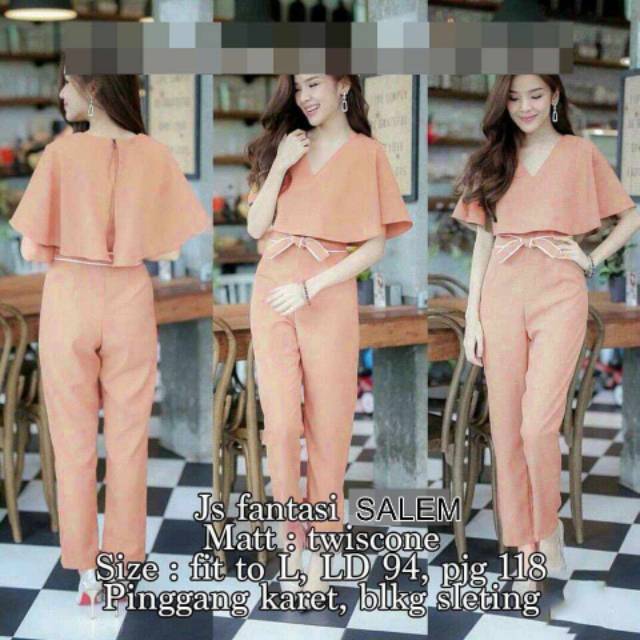 JC LQ JAMSUIT FANTASI / Jumpsuit wanita terbaru (ada 4 warna)