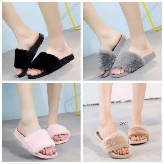 RDR sandal bulu murah cantik