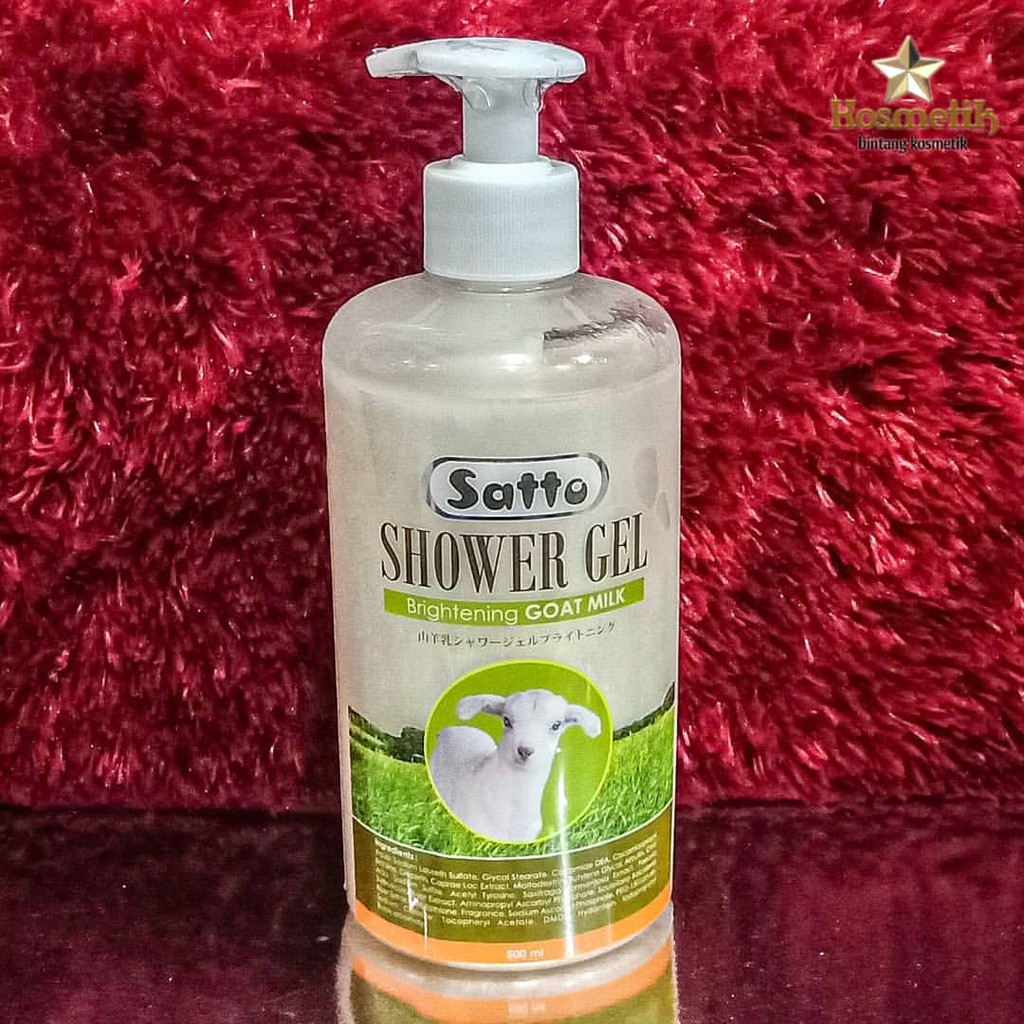 SATTO Shower Gel Whitening Goat Milk