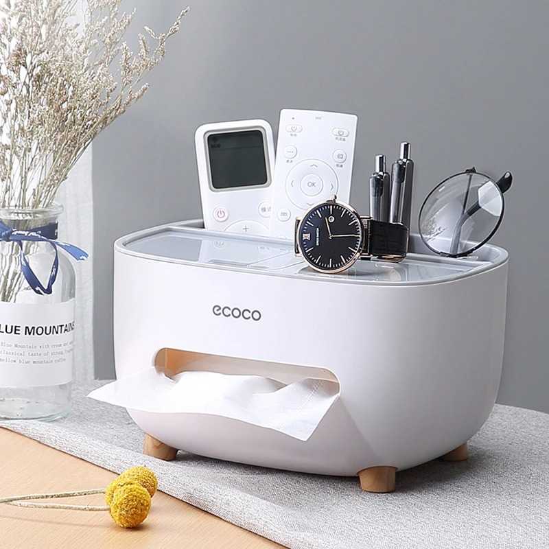 Desktop Tissue Box Anti Skid - Kotak Tempat tissue meja office desk organizer anti selip