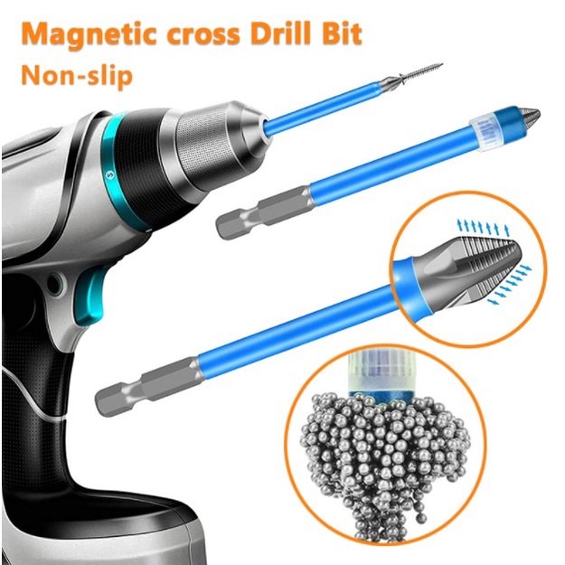 1Set Kepala Mata Bor CrossObeng Listrik Elektrik Screwdrivers Plus Magnetic Anti Slip PH2 S2