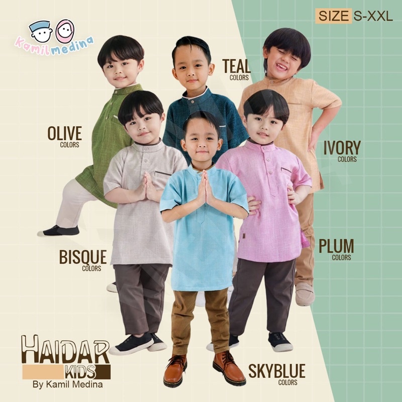 Setelan Kurta Anak Set Koko Haidar by Kamil medina