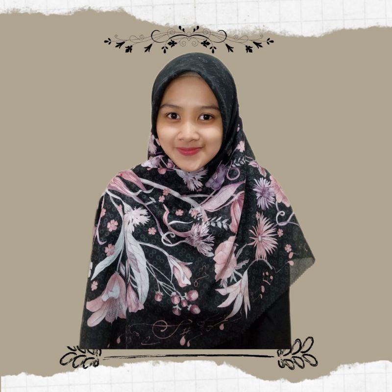 JILBAB VOAL MOTIF SYAR'I 130x130 PREMIUM SQUARE