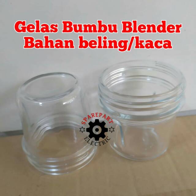 GELAS BUMBU SAJA BAHAN KACA / BELING UNTUK BLENDER MIYAKO NATIONAL DLL