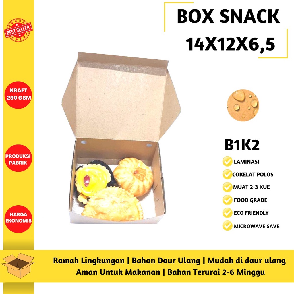 Box Snack Dus Snack 14x12 Laminasi (B1K2-Laminasi)