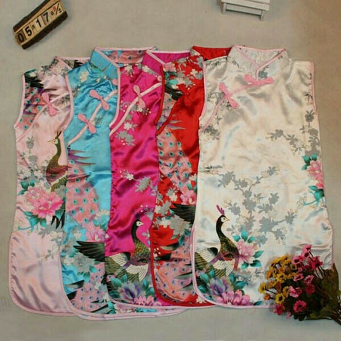 dress cheongsam anak chinese qipao anak cheongsam impor imlek sincia kid kids merah