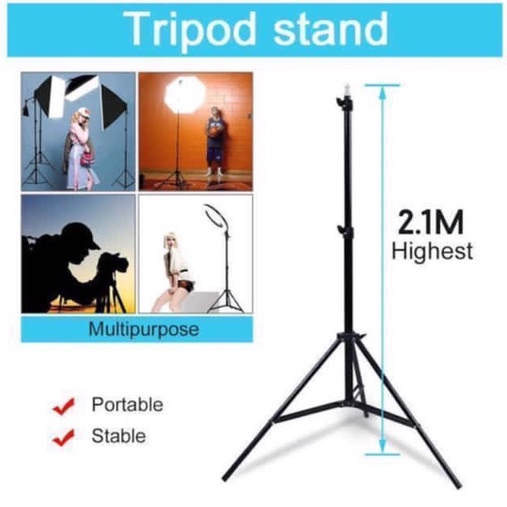 Tripod HP atau handphone 2,1 meter + Pack dus