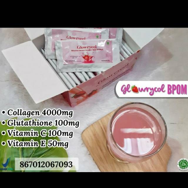 (BUY 1 GET 2) Glowrycol FREE sabun bidara kecantikan kolagen ikan premium + glutathione halal