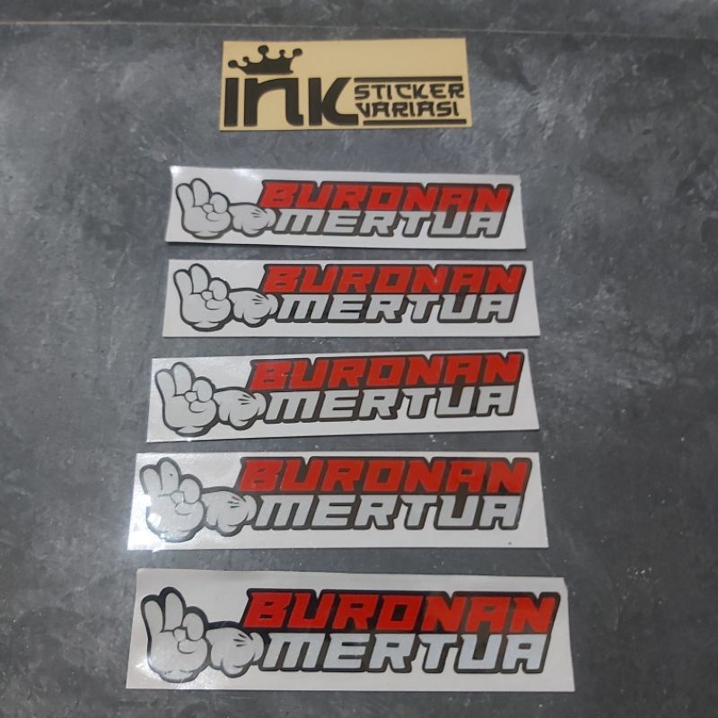 

STICKER BURONAN MERTUA CUTTING