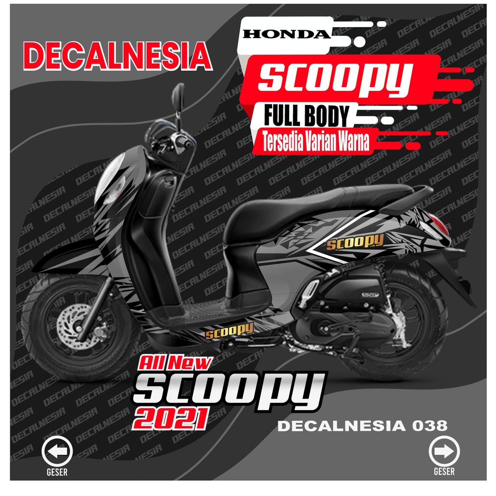 Stiker Full Body Scoopy 2021 Roadrace Variasi - Decal Motor Scoopy All New 2021 - Stiker Scopy 2021