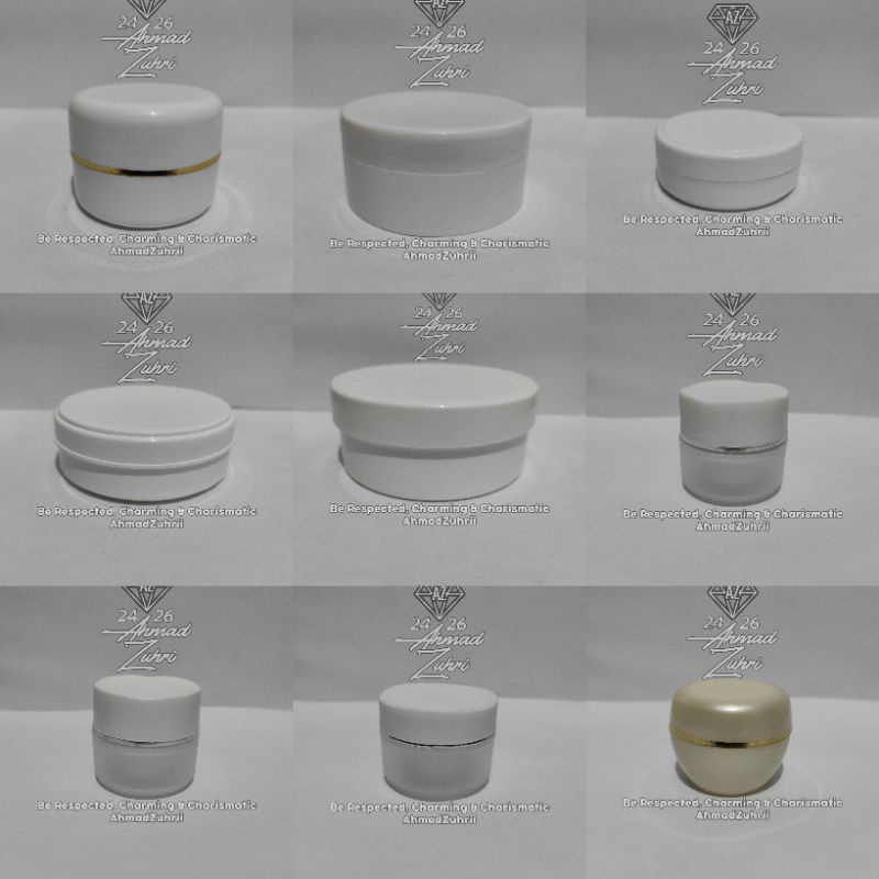 Pot Cream Lulur 5gr 10gr/12,5gr 15gr 30gr 50gr 100gr 250gr 500gr 1000gr/1kg Putih Min. Order 25pcs