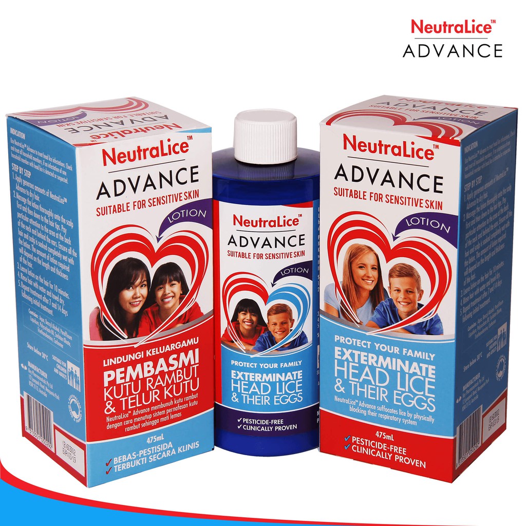 NeutraLice Advance Lotion 475ml Obat Kutu Rambut Bebas Pestisida