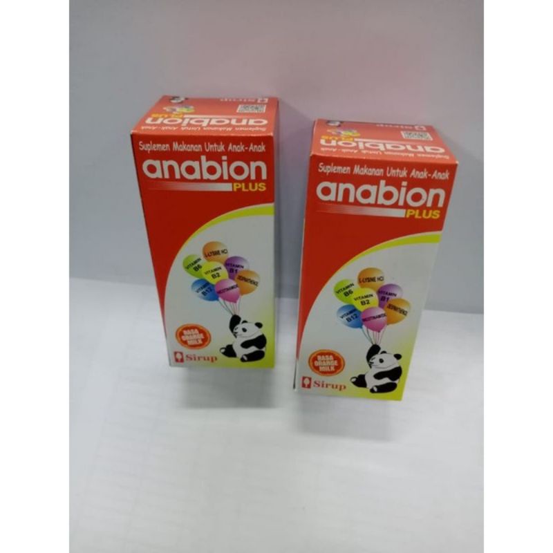 Anabion Plus syr 60ml suplemen penambah nafsu makan anak disertai DHA untuk kecerdasan otak