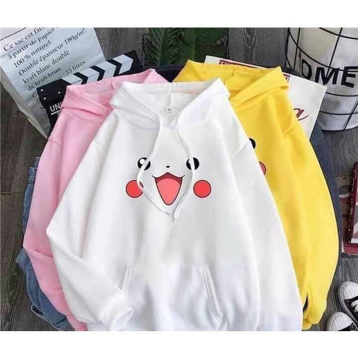 HOODIE WANITA PIKACHU CARTOON /  HOODDIE WANITA TEBAL