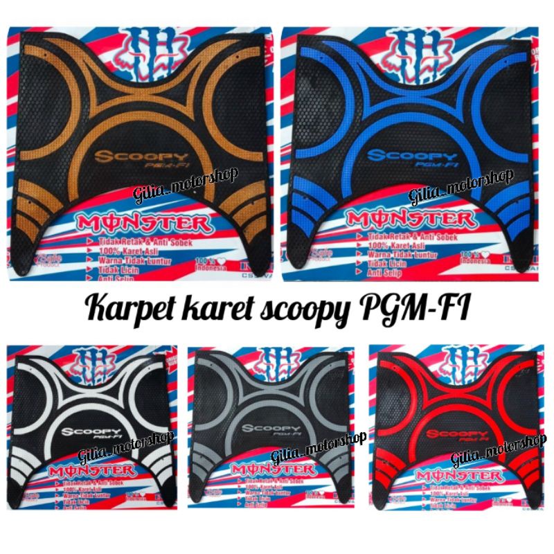 Karpet Alas Motor Honda Scoopy PGM Fi Monster Karpet scoopy new pgm fi 2017 - 2019 Tatakan scoopy