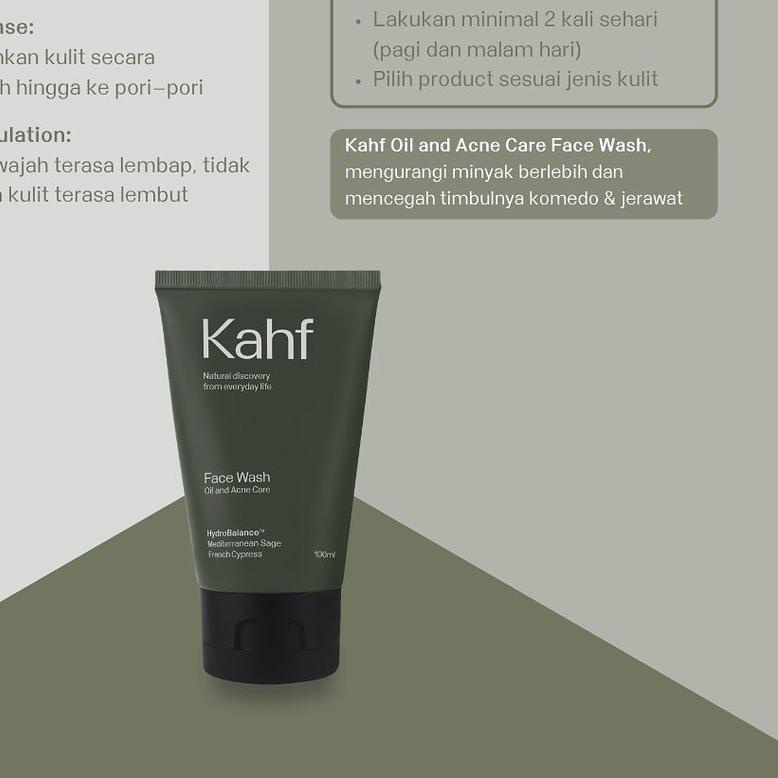 ☻ KAHF Face Wash Skincare Pria Halal Kahf Sunscreen Khaf Face wash Skincare Cowok Kafh Face Wash ►