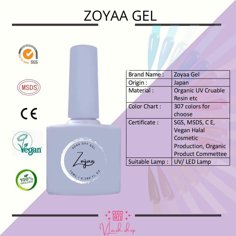 ZOYAA GEL VEGAN - HALAL